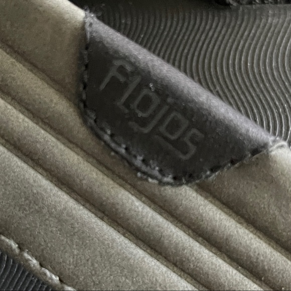 Flojos Memory Foam Black Gray Men's Flip Flops Size 12 - Picture 8 of 8
